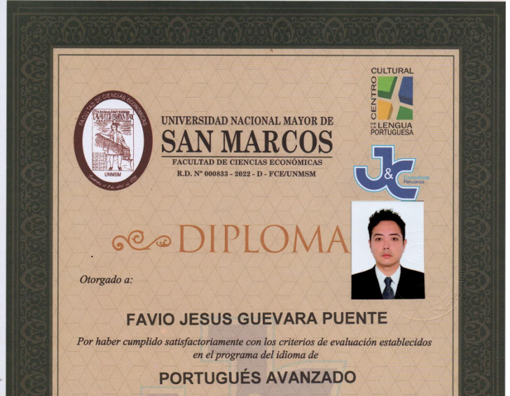 Certificado de portugues avanzado