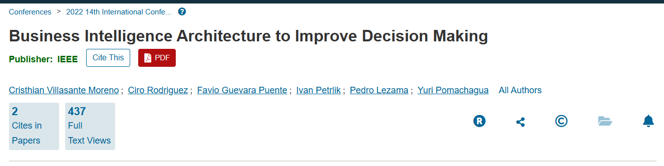 Preview del articulo sobre arquitectura de business intelligence